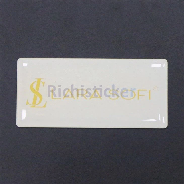 Offset Printing Rectangle Epoxy Dome Stickers